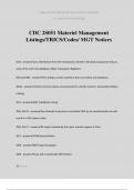 CDC 2S051 Materiel Management Listings&sol;TRICS&sol;Codes&sol; MGT Notices