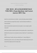 CDC 3E151 - HVAC&sol;R JOURNEYMAN VOLUME 4&period; Exam Questions And Correct Answers 100&percnt; Pass