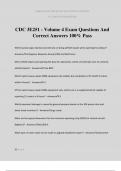 CDC 3E251 - Volume 4 Exam Questions And Correct Answers 100&percnt; Pass