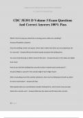 CDC 3E351 D Volume 3 Exam Questions And Correct Answers 100&percnt; Pass