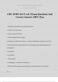 CDC 4Y051 Set O vol 3 Exam Questions And Correct Answers 100&percnt; Pass