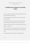 Certified Energy Manager Exam Study Guide&period;