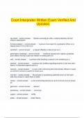 Court Interpreter bundled exam graded A&plus;&period;