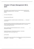 Chapter 3 Project Management SB & Quiz Complete Questions And Answers For Guaranteed Pass&period;