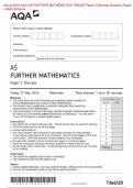 Actual 2024 AQA AS FURTHER MATHEMATICS 7366/2D Paper 2 Discrete Question Paper  + Mark Scheme