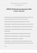 ERTH 310 Final Exam Questions With Correct Answers