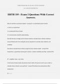 ERTH 335 - Exam 2 Questions With Correct Answers