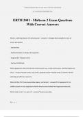 ERTH 2401 - Midterm 2 Exam Questions With Correct Answers