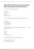 MGT 253 Final Review Exam Questions With Guaranteed Passed Solutions&period;