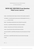 ERTH 2401 MIDTERM Exam Questions With Correct Answers