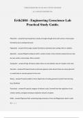 Erth2404 - Engineering Geoscience Lab Practical Study Guide&period;