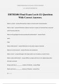 ERTH2404 Final Exam Lec&lpar;6-12&rpar; Questions With Correct Answers&period;