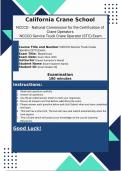 NCCCO - National Commission for the Certification of Crane Operators 2024-2025 NCCCO Service Truck Crane Operator &lpar;STC&rpar; Certification Overview &vert; 100&percnt; Pass Guaranteed &vert; Graded A&plus; &vert;