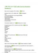 CMN 568 Unit 5 Questions and Correct Answers &lpar;100&percnt; COMPLETE ANSWERS&rpar; ALREADY GRADED A&plus; &vert; 100&percnt; satisfaction guarantee with complete solutions&comma; &lpar;Latest update&rpar; 2025&sol;2026