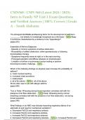 CMN568 CMN 568 &lpar;Latest 2024 2025&rpar; Intro to Family NP Unit 3 Exam Questions and Correct Answers &lpar;100&percnt; COMPLETE ANSWERS&rpar; ALREADY GRADED A&plus; &vert; 100&percnt; satisfaction guarantee with complete solutions&comma; &lpar;Latest update&rpar; 2025&sol;2026