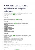 CMN 568 - UNIT 2 Questions and Correct Answers &lpar;100&percnt; COMPLETE ANSWERS&rpar; ALREADY GRADED A&plus; &vert; 100&percnt; satisfaction guarantee with complete solutions&comma; &lpar;Latest update&rpar; 2025&sol;2026