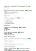 CMN 568 - Unit 4 Questions and Correct Answers &lpar;100&percnt; COMPLETE ANSWERS&rpar; ALREADY GRADED A&plus; &vert; 100&percnt; satisfaction guarantee with complete solutions&comma; &lpar;Latest update&rpar; 2025&sol;2026