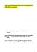 RADT 1010 Final Exam Latest 2024&period;2025 100&percnt; ACCURATE FALL-SPRING GRADED A
