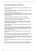 COLORADO INSURANCE EXAM-LIFE Q&A 2024