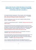 HOSA EMT EXAM Questions and Correct Answers &lpar;100&percnt; COMPLETE ANSWERS&rpar; ALREADY GRADED A&plus; &vert; 100&percnt; satisfaction guarantee with complete solutions&comma; &lpar;Latest update&rpar; 2025&sol;2026