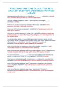 WEST COAST EMT FINAL EXAM Questions and Correct Answers &lpar;100&percnt; COMPLETE ANSWERS&rpar; ALREADY GRADED A&plus; &vert; 100&percnt; satisfaction guarantee with complete solutions&comma; &lpar;Latest update&rpar; 2025&sol;2026