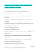 Amazon Cloud Practitioner Exam Questions and Answers 100&percnt; Pass &vert;Revised