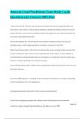 Amazon Cloud Practitioner Exam Study Guide Questions and Answers 100&percnt; Pass