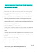 Amazon Interview Exam Study Guide Questions and Answers &vert;Revised