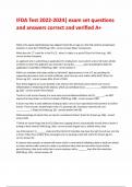 IFDA Test 2022-2024&vert; exam set questions and answers correct and verified A&plus;