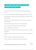 CMN 10V Exam Study Guide Questions and Answers 100&percnt; Pass &vert;Revised