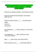 SWERVE Knowledge Test Exam Questions with 100&percnt; Correct Answers &vert; Verified &vert; Latest Update