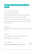 FOA Quiz 3 with Correct Answers &vert;100&percnt; Pass &vert;Revised
