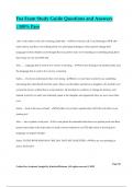 Foa Exam Study Guide Questions and Answers &vert;100&percnt; Pass