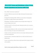 FOA CFOT Terms and Definitions A thru Z Exam Practice Questions and Answers 100&percnt; Pass