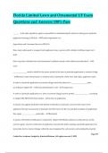 Florida Limited Lawn and Ornamental UF Exam Questions and Answers 100&percnt; Pass
