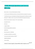 FAML 400 Exam Questions and Answers 100&percnt; Pass