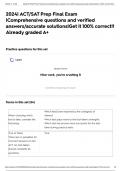 2024&vert; ACT&sol;SAT Prep Final Exam &vert;Comprehensive questions and verified answers&sol;accurate solutions&vert;Get it 100&percnt; correct&excl;&excl; Already graded A&plus;