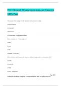 FCC Element 3 Exam Questions and Answers 100&percnt; Pass