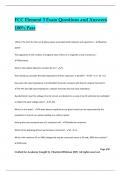 FCC Element 3 Exam Questions and Answers 100&percnt; Pass
