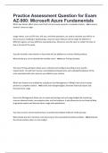 Practice Assessment Question for Exam AZ-900&colon; Microsoft Azure Fundamentals