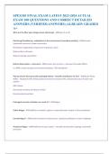 SPEX303 FINAL EXAM LATEST 2023-2024 ACTUAL  EXAM 100 QUESTIONS AND CORRECT DETAILED  ANSWERS &lpar;VERIFIED ANSWERS&rpar; &vert;ALREADY GRADED A&plus; 
