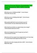 Swerve Driving School Knowledge Test Exam Questions With 100&percnt; Correct Answer