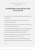 HS 3400 Midterm Exam Questions With Correct Answers