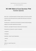 HS 3400 Midterm Exam Questions With Correct Answers