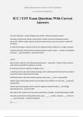 ICC &sol; UST Exam Questions With Correct Answers