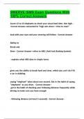 SWERVE ISMS Exam Questions With 100&percnt; Correct Answers 2025