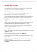 ACAS - 5&period;3 Course  Questions And Answers With Verified Tests 100&percnt; Correct Answers