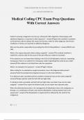 Medical Coding CPC Exam Prep Questions With Correct Answers