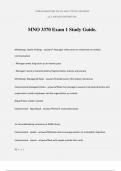 MNO 3370 Exam 1 Study Guide&period;