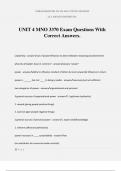 UNIT 4 MNO 3370 Exam Questions With Correct Answers&period;
